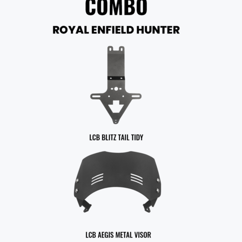 LCB TAIL TIDY & METAL VISOR COMBO FOR HUNTER 350