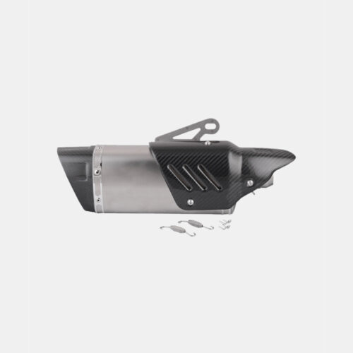 Akra Silver End Carbon Shield Exhaust